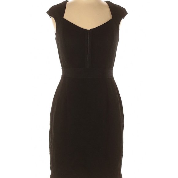White House Black Market Dresses & Skirts - White House Black Market Black Zip Front Dress 10